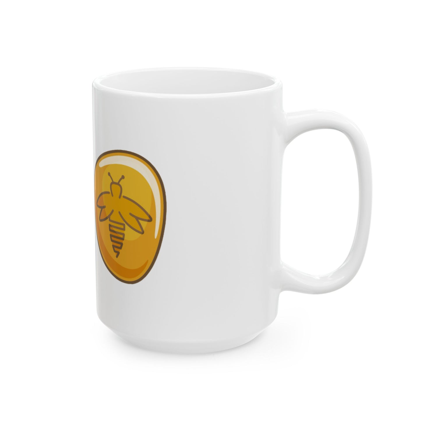 Amber Bug Mug, White