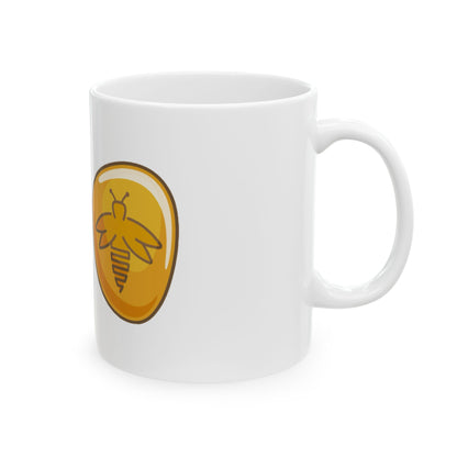 Amber Bug Mug, White