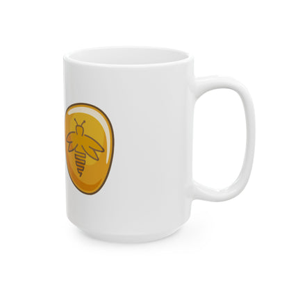 Amber Bug Mug, White