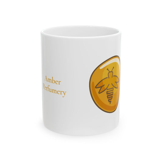 Amber Bug Mug, White